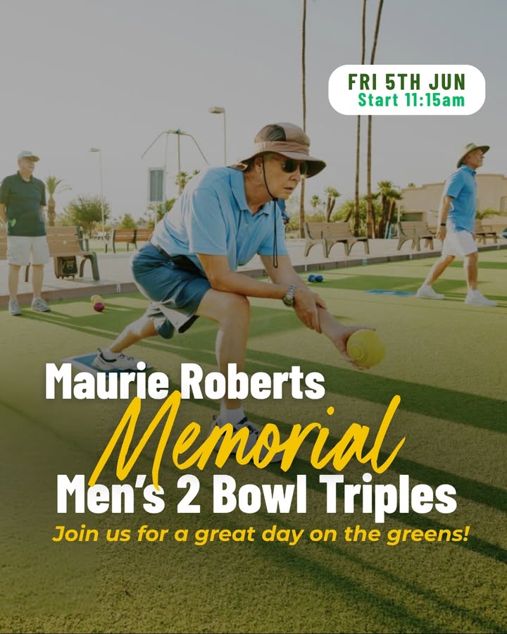 Featured image for “Maurie Roberts Memorial Men’s 2 Bowl Triples at Club Nambucca”
