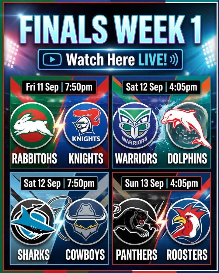 Featured image for “NRL Finals Week 1 Live on the Big Screen at Club Nambucca”