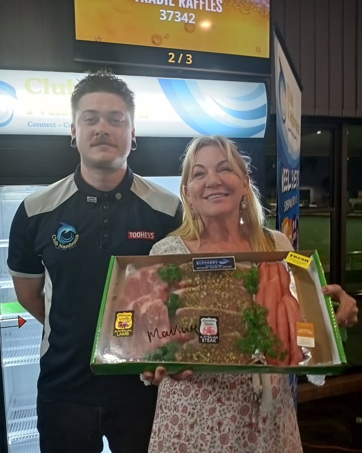 Featured image for “Tradies Raffle Winner Marina at Club Nambucca”
